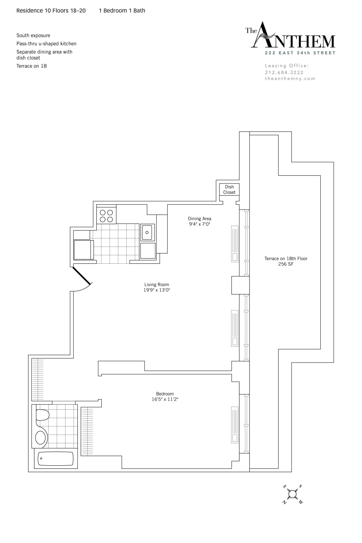 The Anthem - 222 East 34th Street #1810 1 of 3